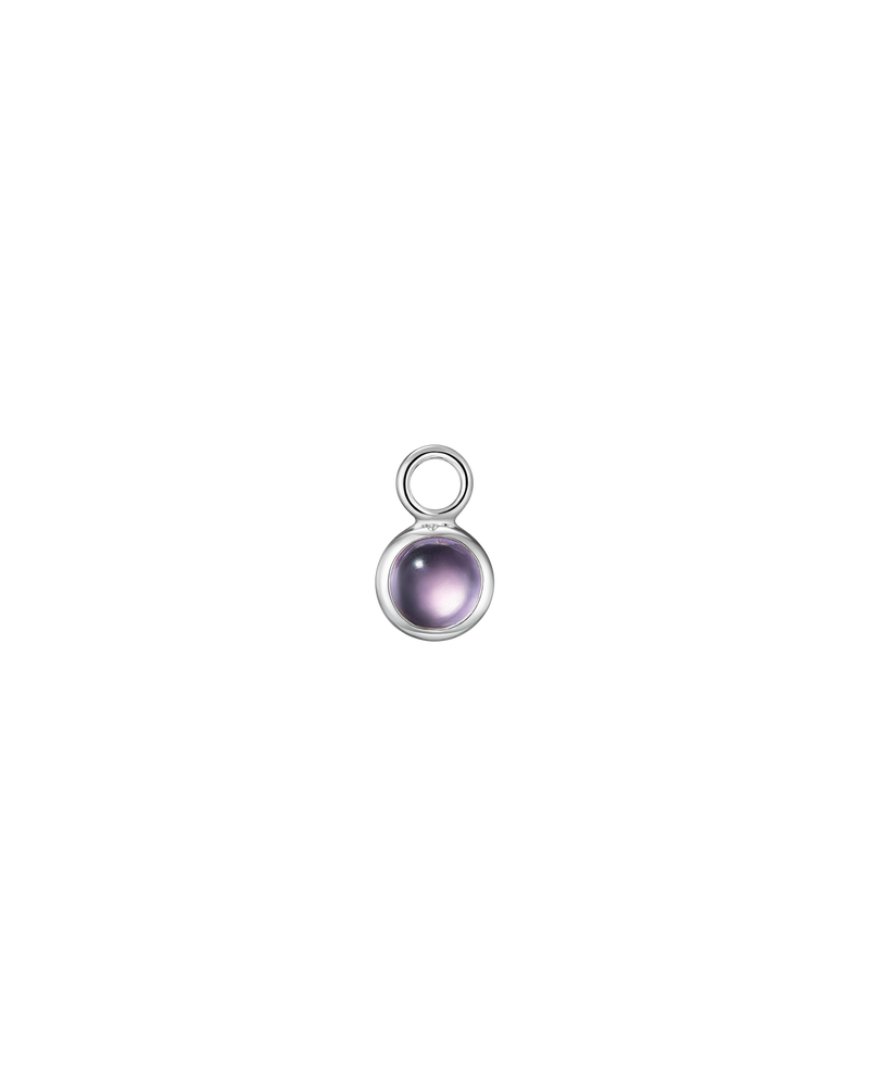 ALPHA charm with amethyst