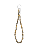 DALMATIAN beaded keychain (jasper)