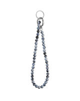 FOG beaded keychain (snowflake obsidian)