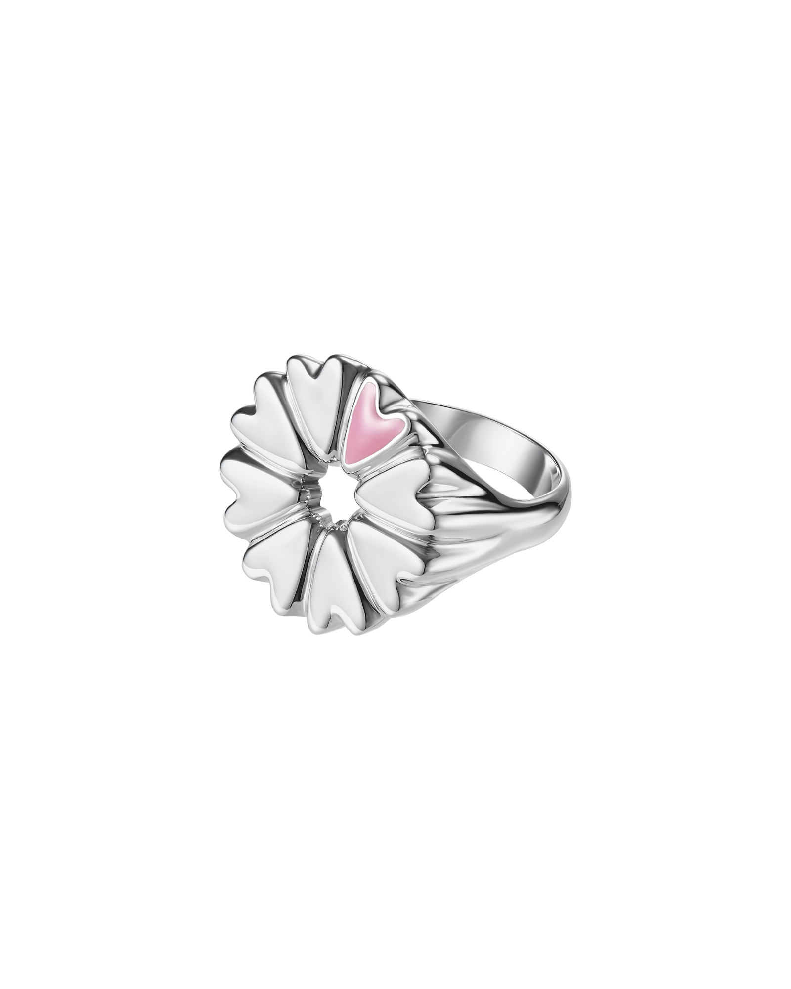 FLOVER Signet Ring With Pink Enamel Alohagaia flover-signet-ring-with-pink-enamel-alohagaia