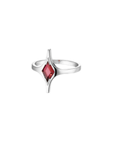 Anillo MAR - Granate rojo