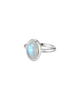 OMEGA ring with moonstone