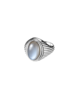 HORUS ring with grey moonstone