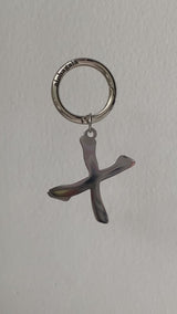 letter keychain X