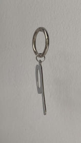letter keychain P