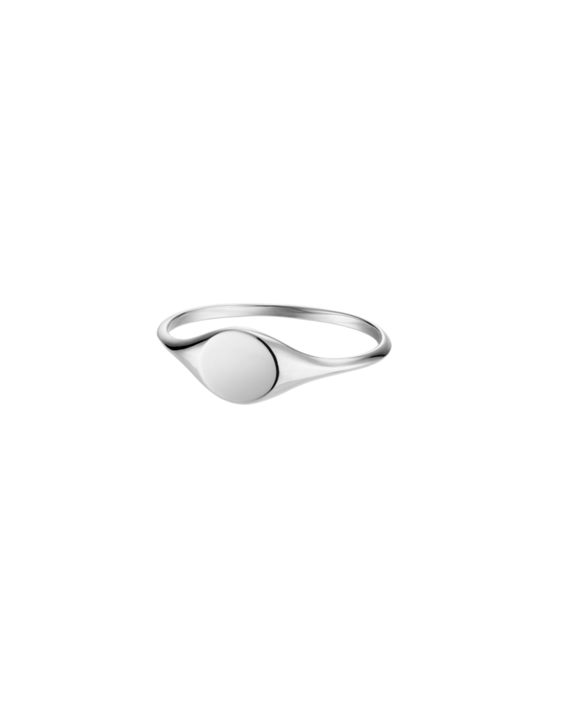 CYCLE Signet Ring (14k White Gold)