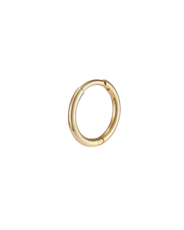 Gold Love Charm Rose Quartz Hoop Earrings, Gold, £18.00