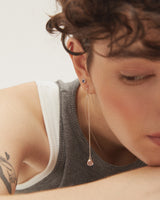 ALPHA Drop Earring - Rose Quartz
