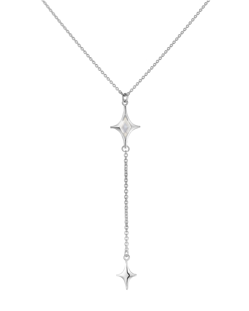 MAR Lariat Necklace - Quartz Crystal