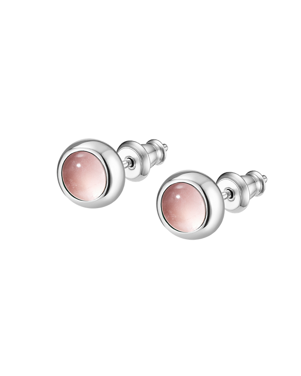 ALPHA Earrings - Rose Quartz